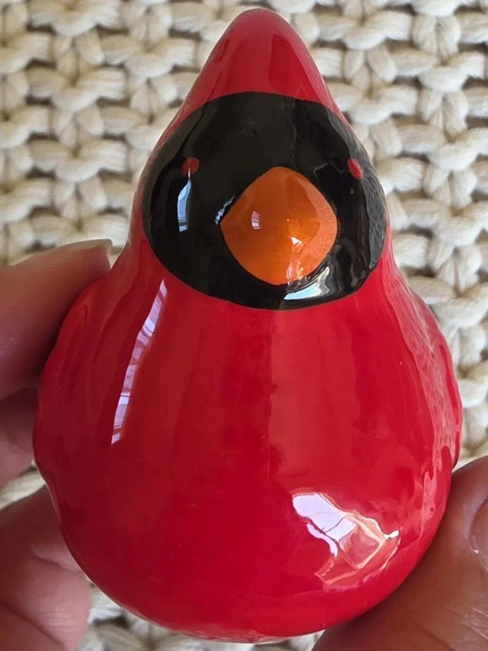 Hallmark Ceramic Cardinal Couple Salt and Pepper Shakers Set